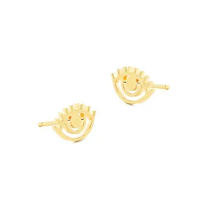 Evil Eye Lash Stud Earrings