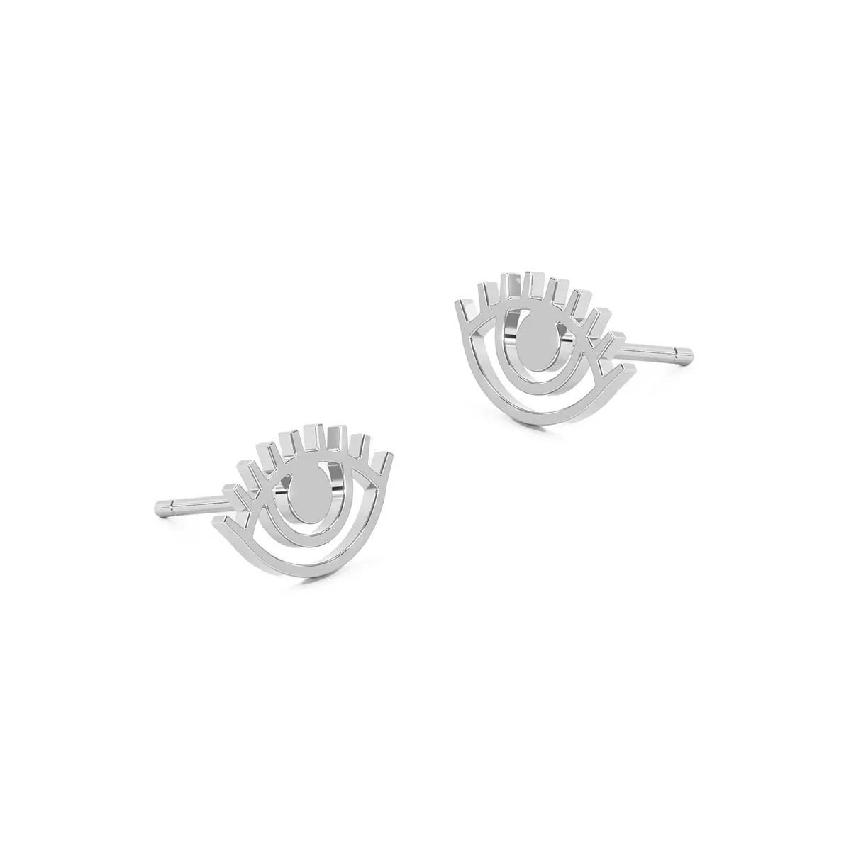 Evil Eye Lash Stud Earrings