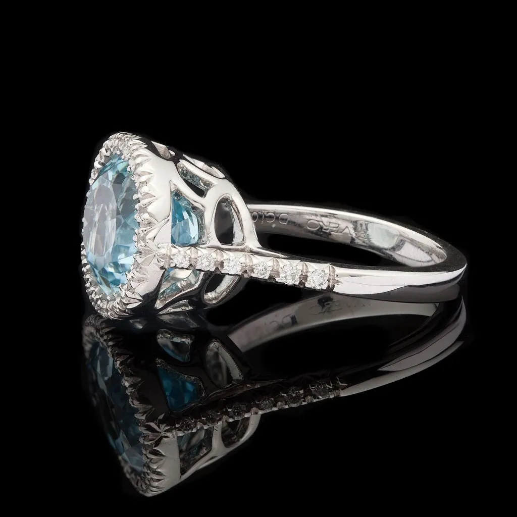 Favero Aquamarine & Diamond Ring