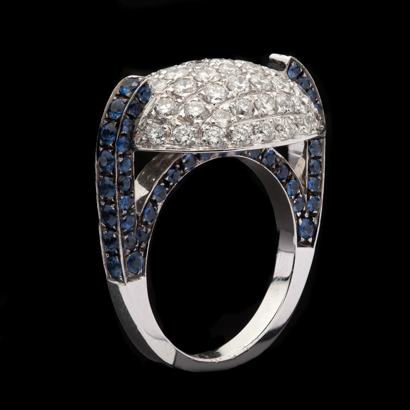 Favero Diamond & Sapphire Cocktail Ring