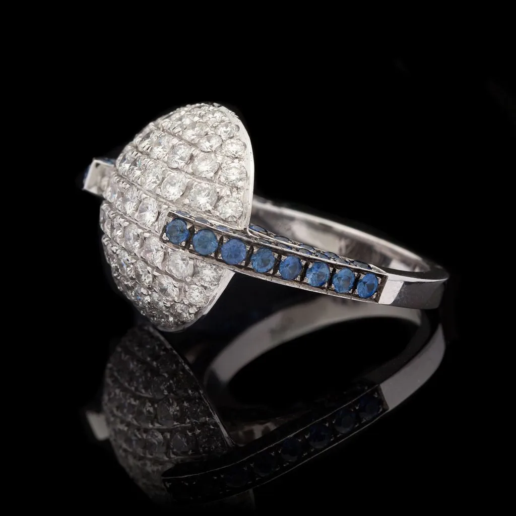 Favero Diamond & Sapphire Cocktail Ring