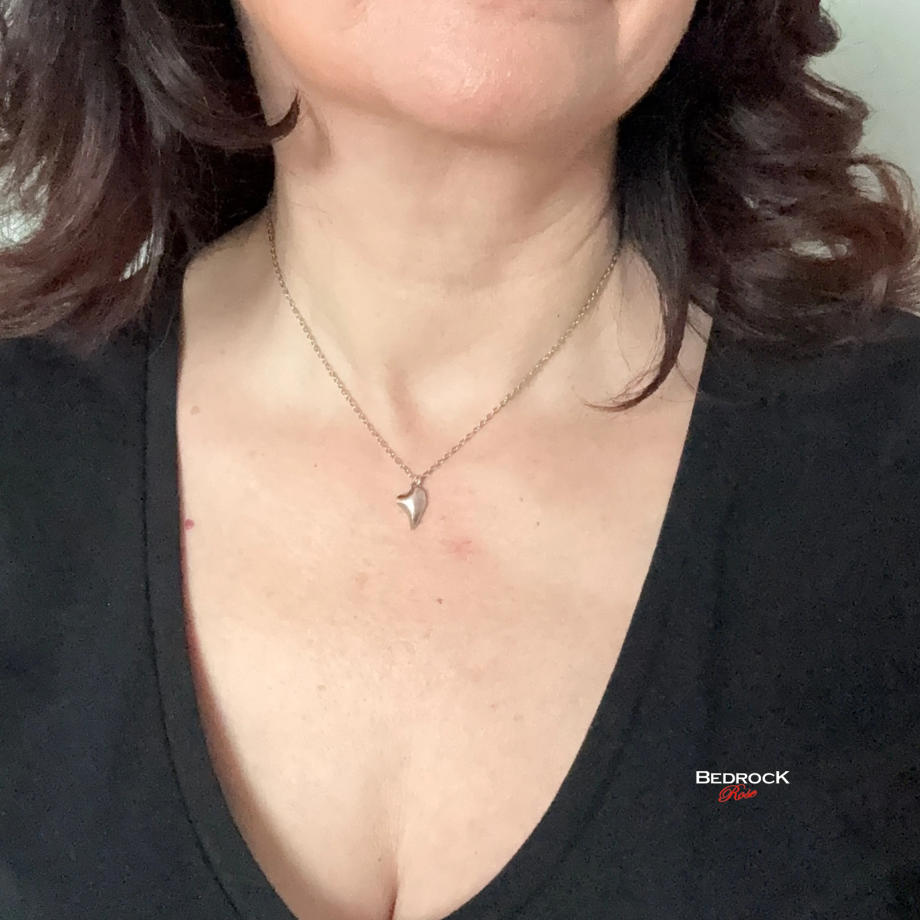 Fine Silver Heart Pendant | Love Heart