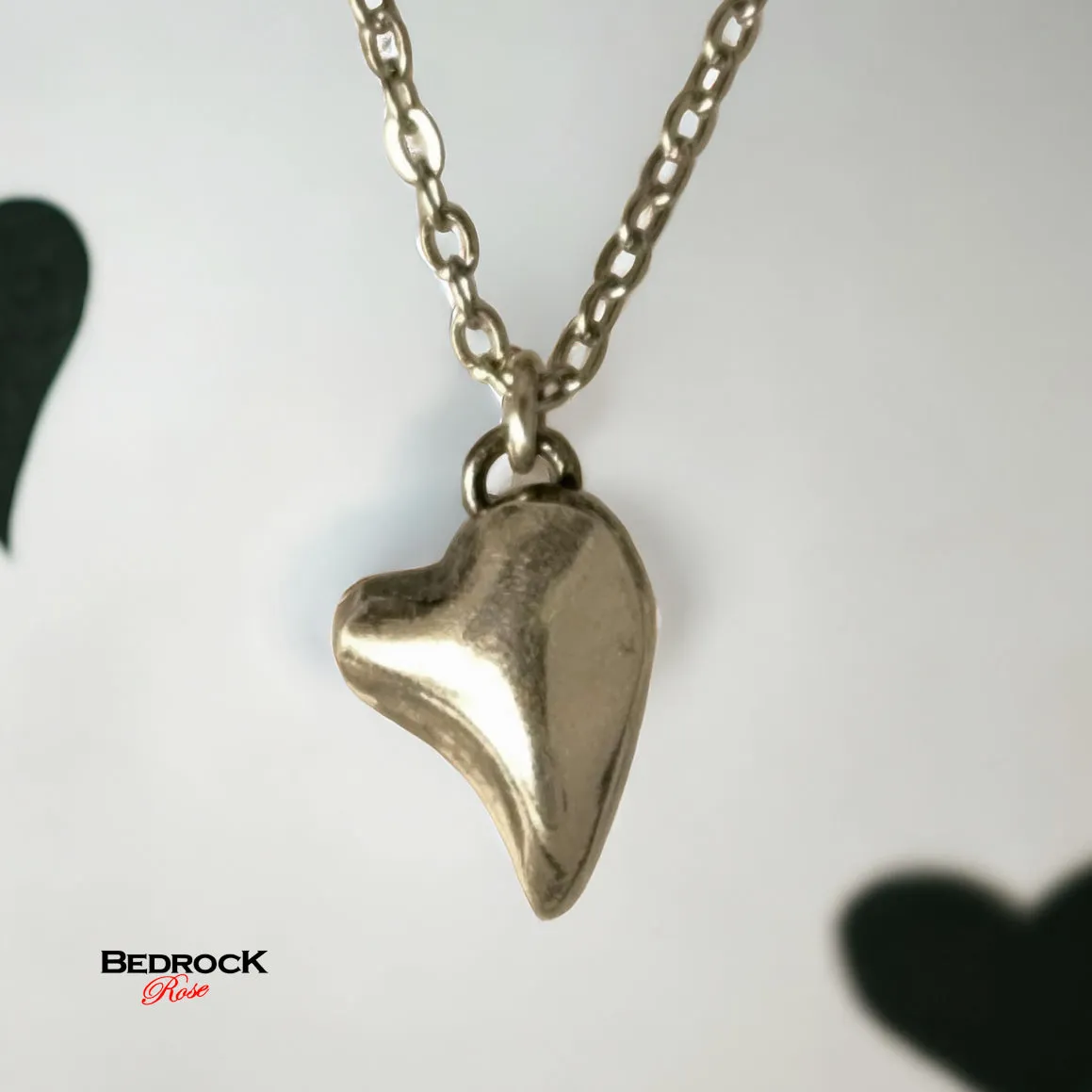 Fine Silver Heart Pendant | Love Heart