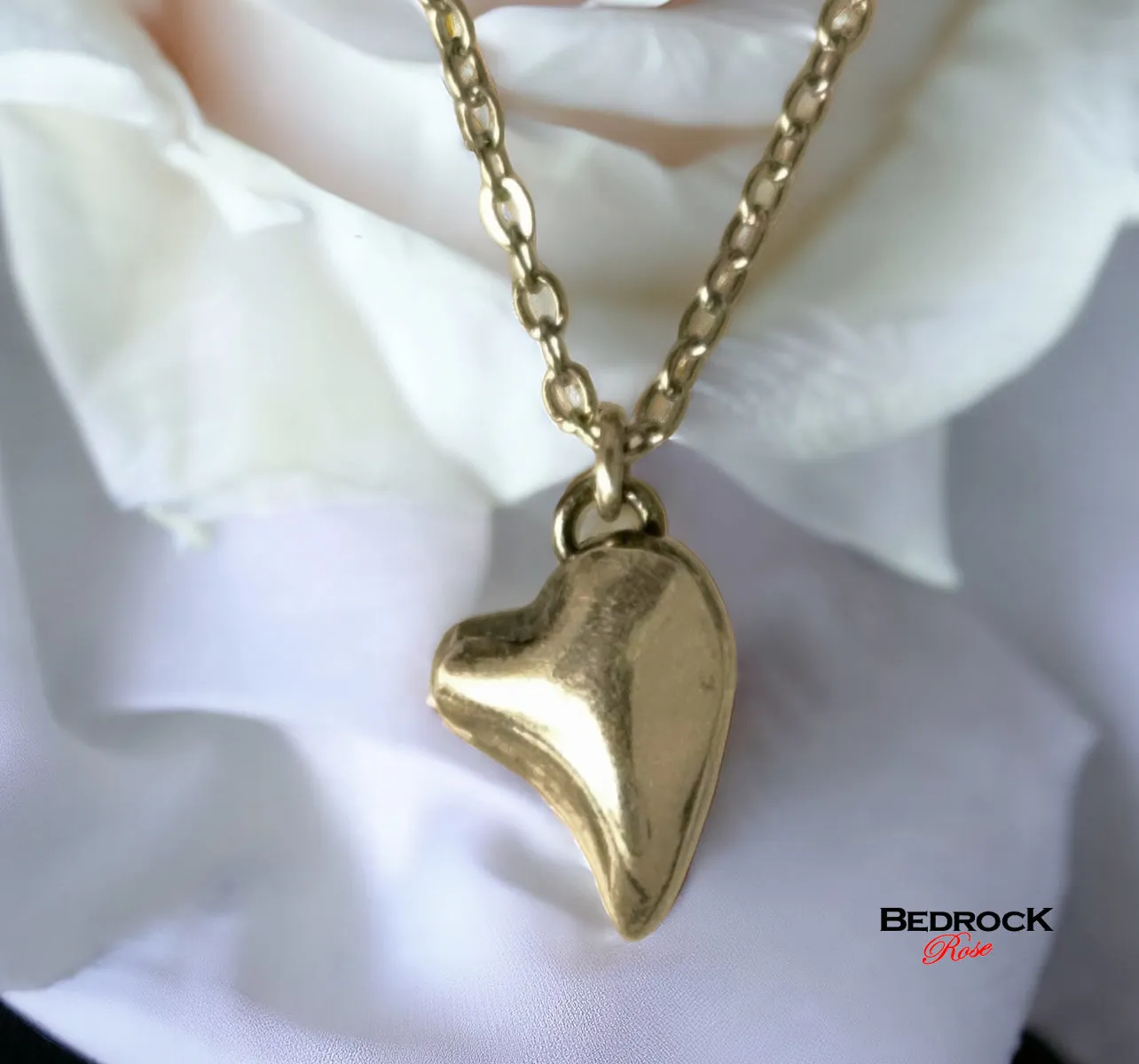 Fine Silver Heart Pendant | Love Heart