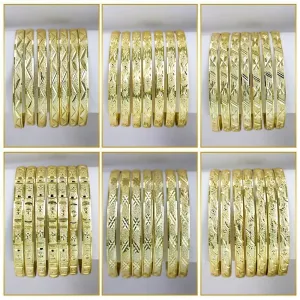 Gold 6 MM Sugar 7 Day Bangles Seminarios B 2002-1