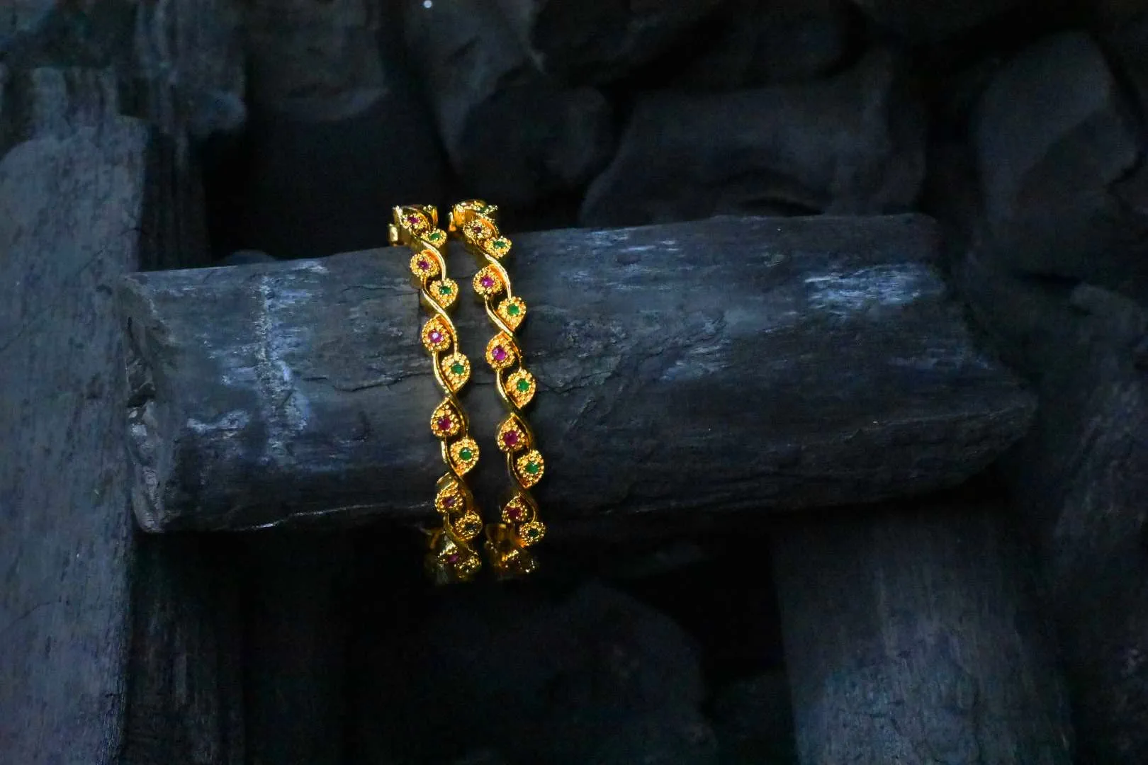 Gold Plated Baby Bangles