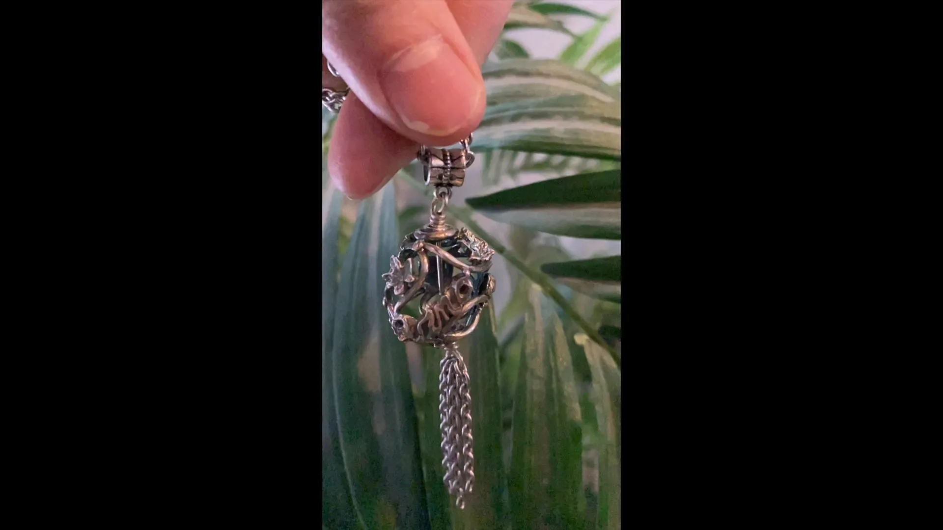 Gorgeous Hollow Silver Vine Pendant