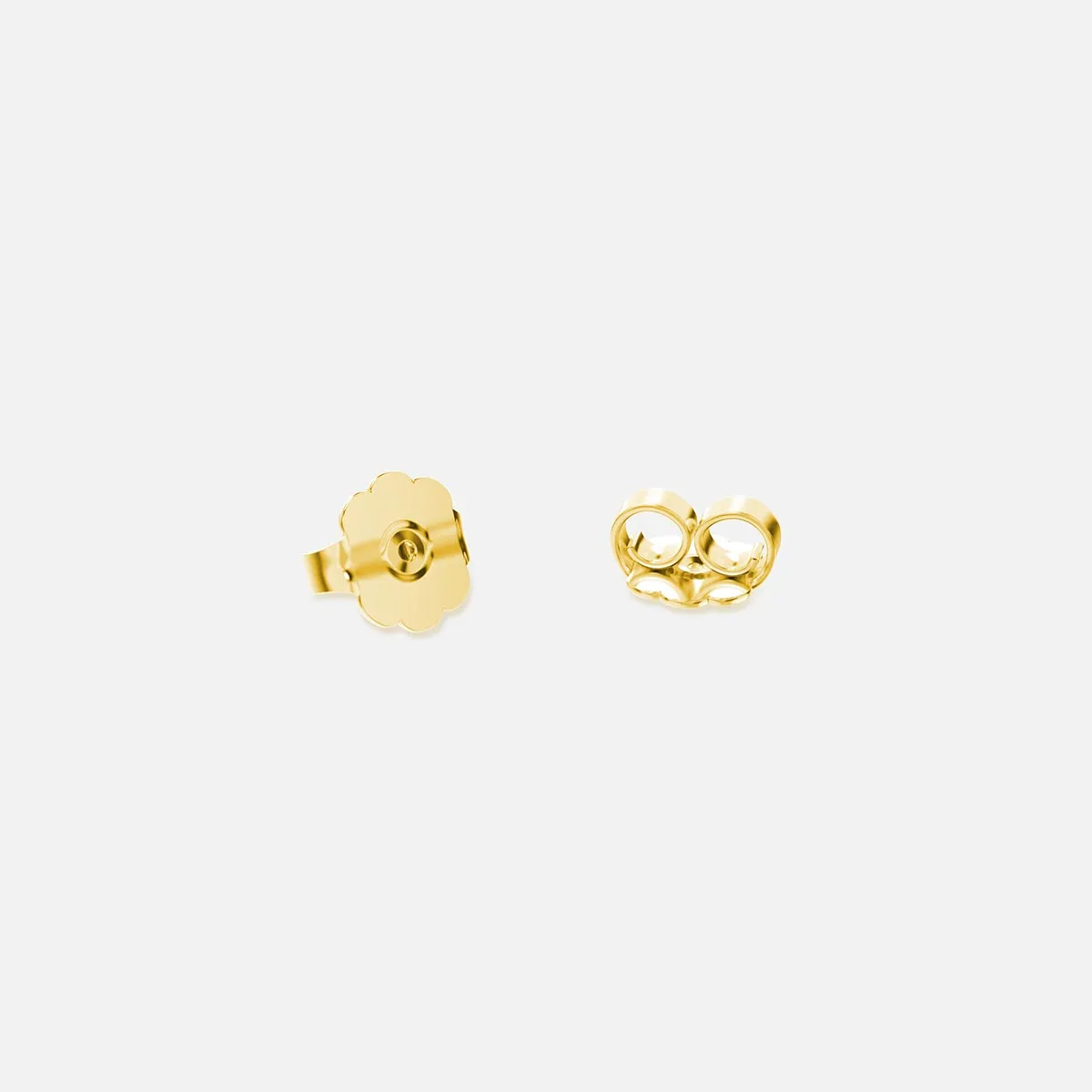 Greek Modern Initial Stud Earrings
