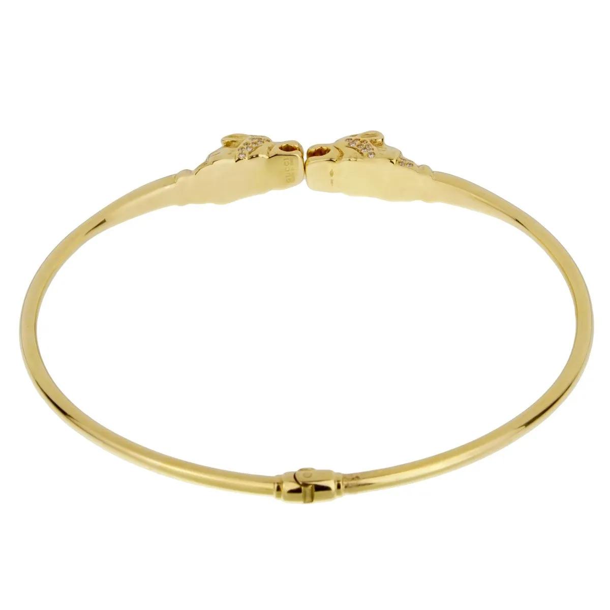 Gucci Panther Diamond Yellow Gold Necklace