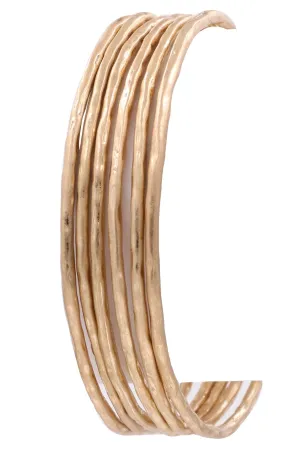 Hammered Bangle Set