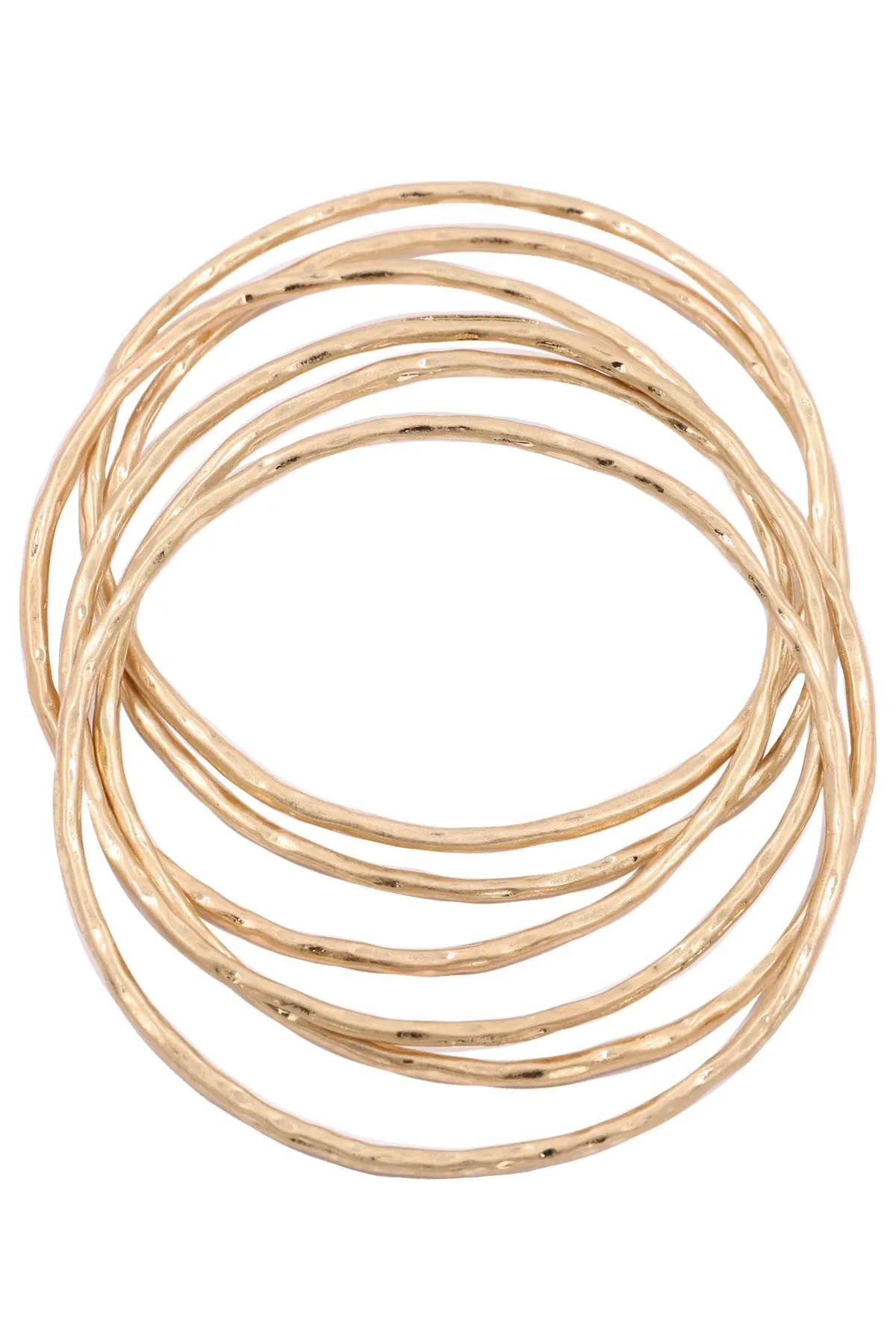 Hammered Bangle Set