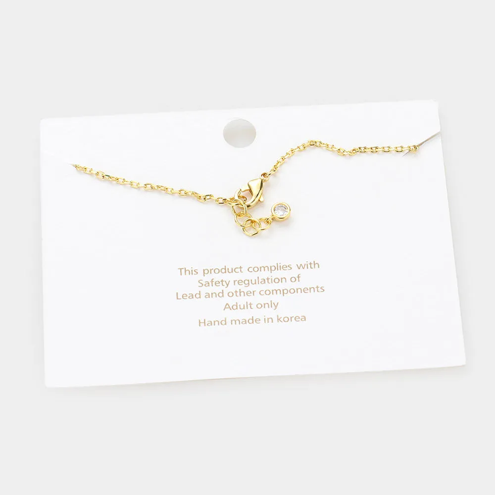 iLLASPARKZ -W- Gold Dipped Metal Monogram Charm Bracelet