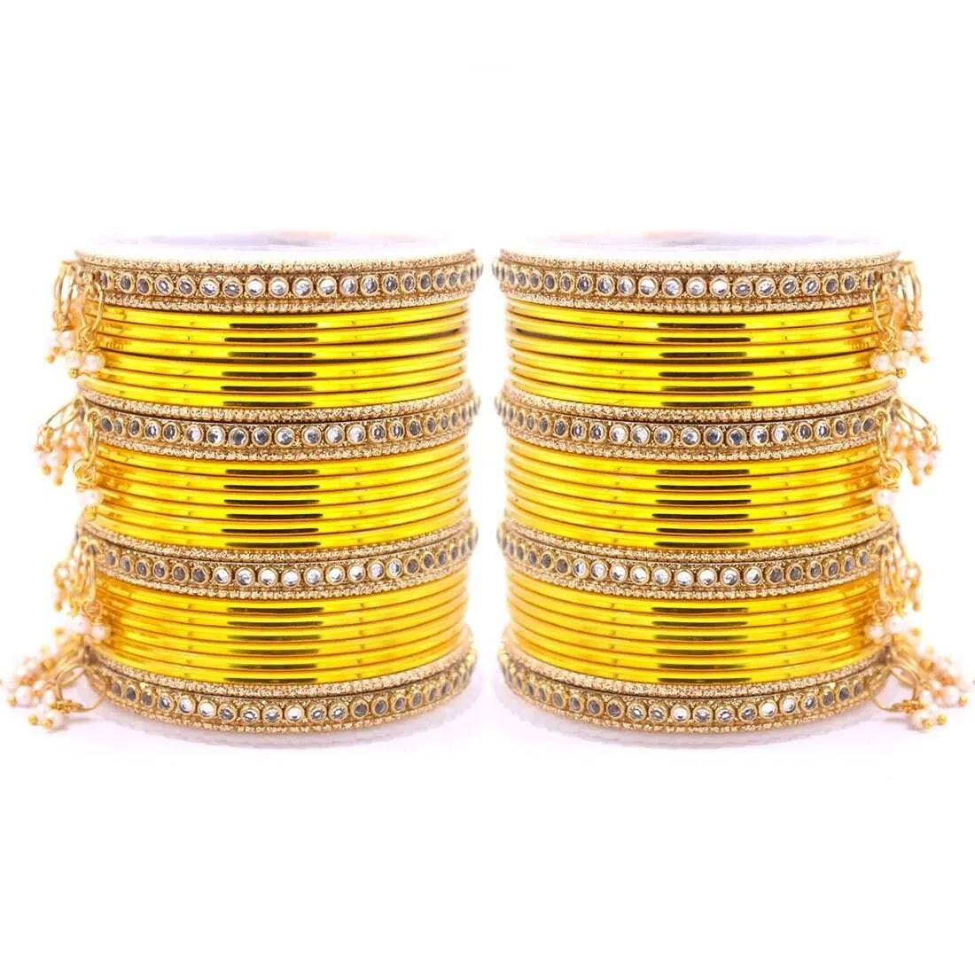 Indian Bangle Set, Metal Bangles set for 54 psc, Bridal Bangles