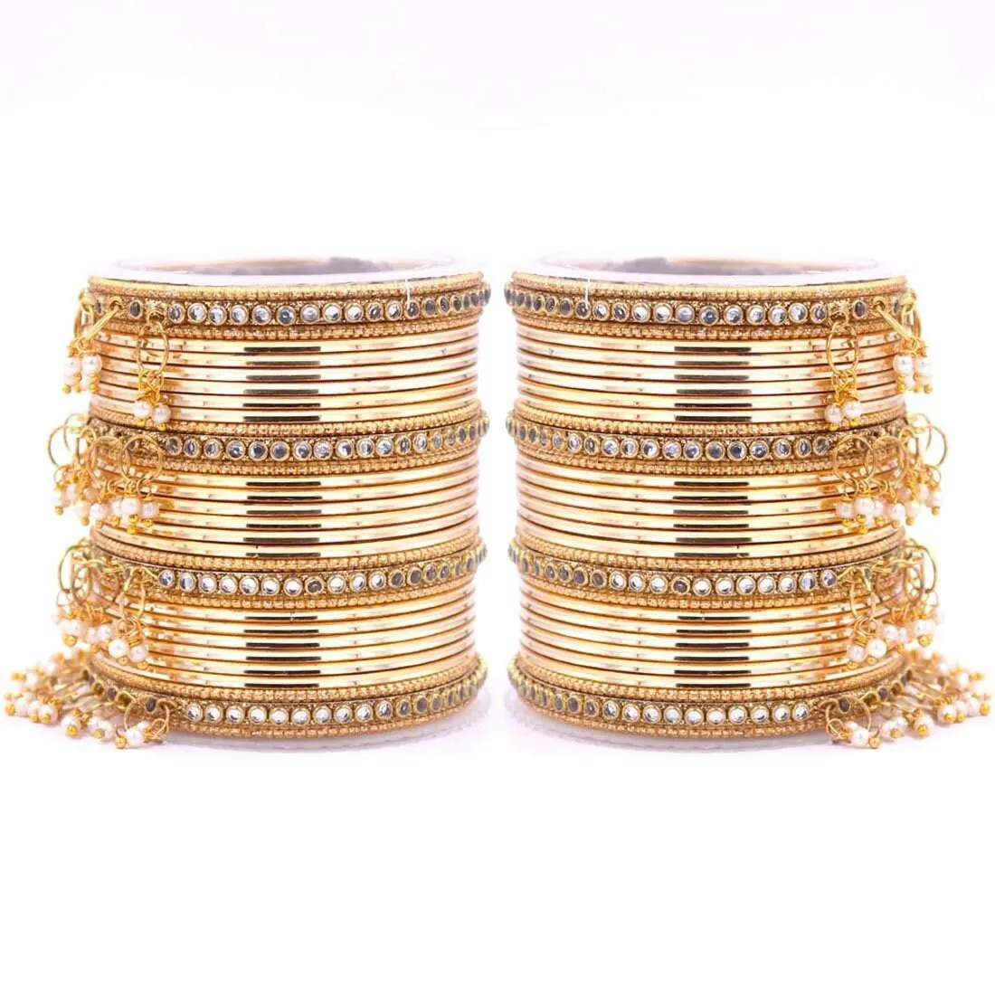 Indian Bangle Set, Metal Bangles set for 54 psc, Bridal Bangles