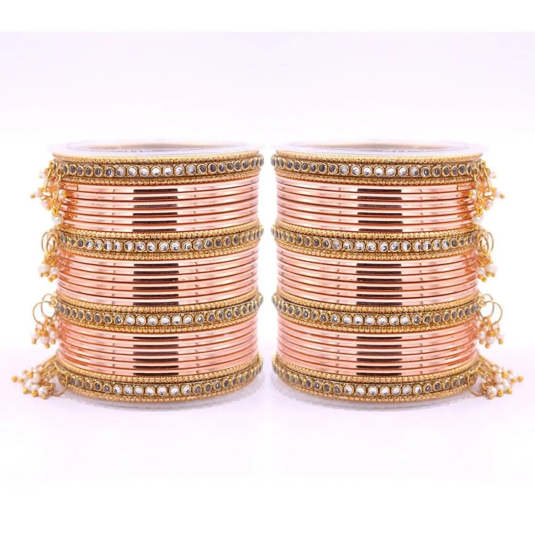 Indian Bangle Set, Metal Bangles set for 54 psc, Bridal Bangles