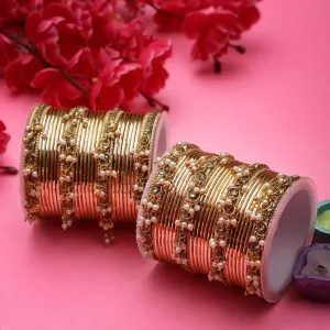 Indian Bangle Set, Metal Bangles set for 54 psc, Bridal Bangles