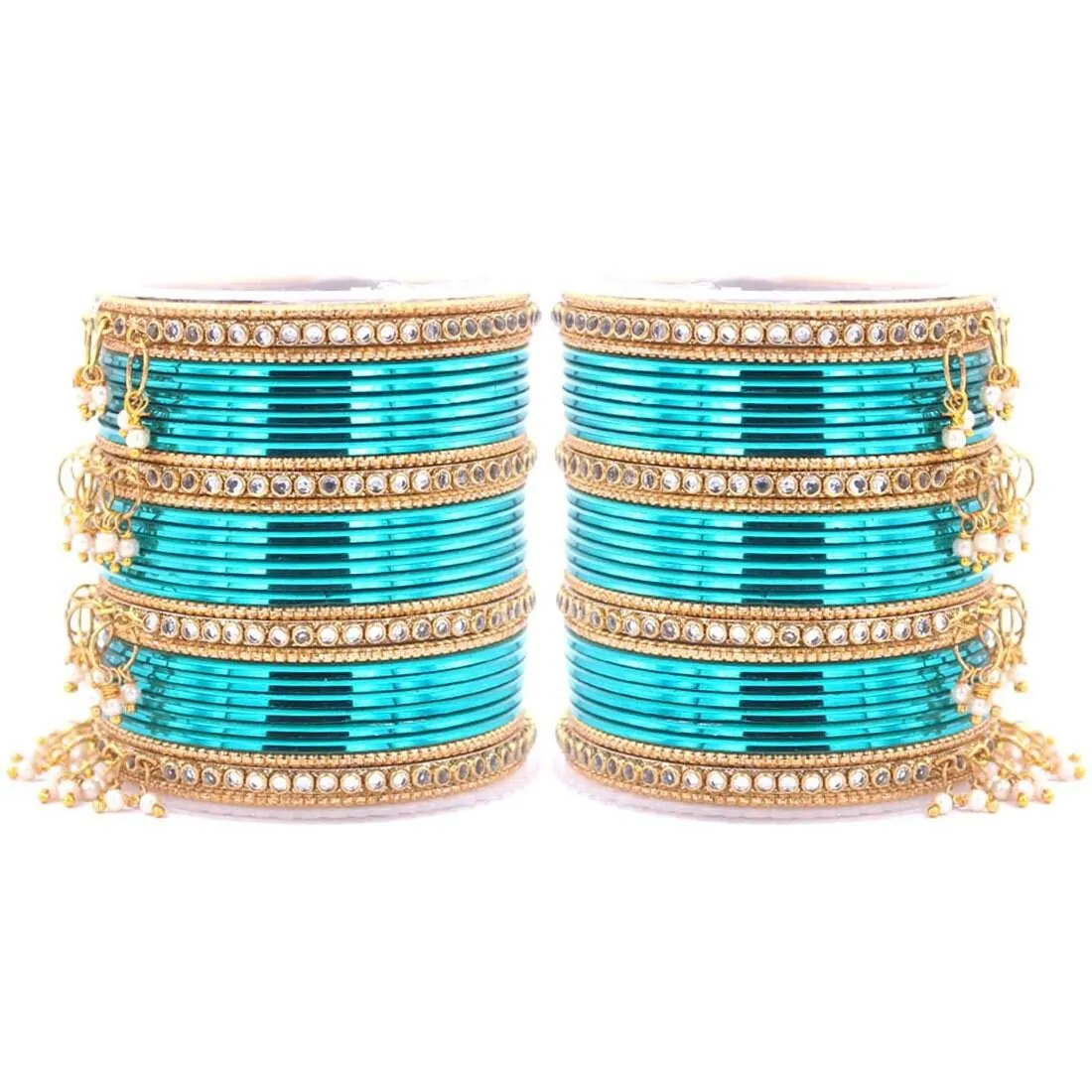 Indian Bangle Set, Metal Bangles set for 54 psc, Bridal Bangles
