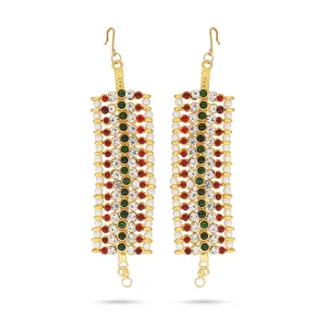 Kemp Mattal - 3 Inches | Multicolour Stone Mattal/ Kemp Stone Jewellery for Women