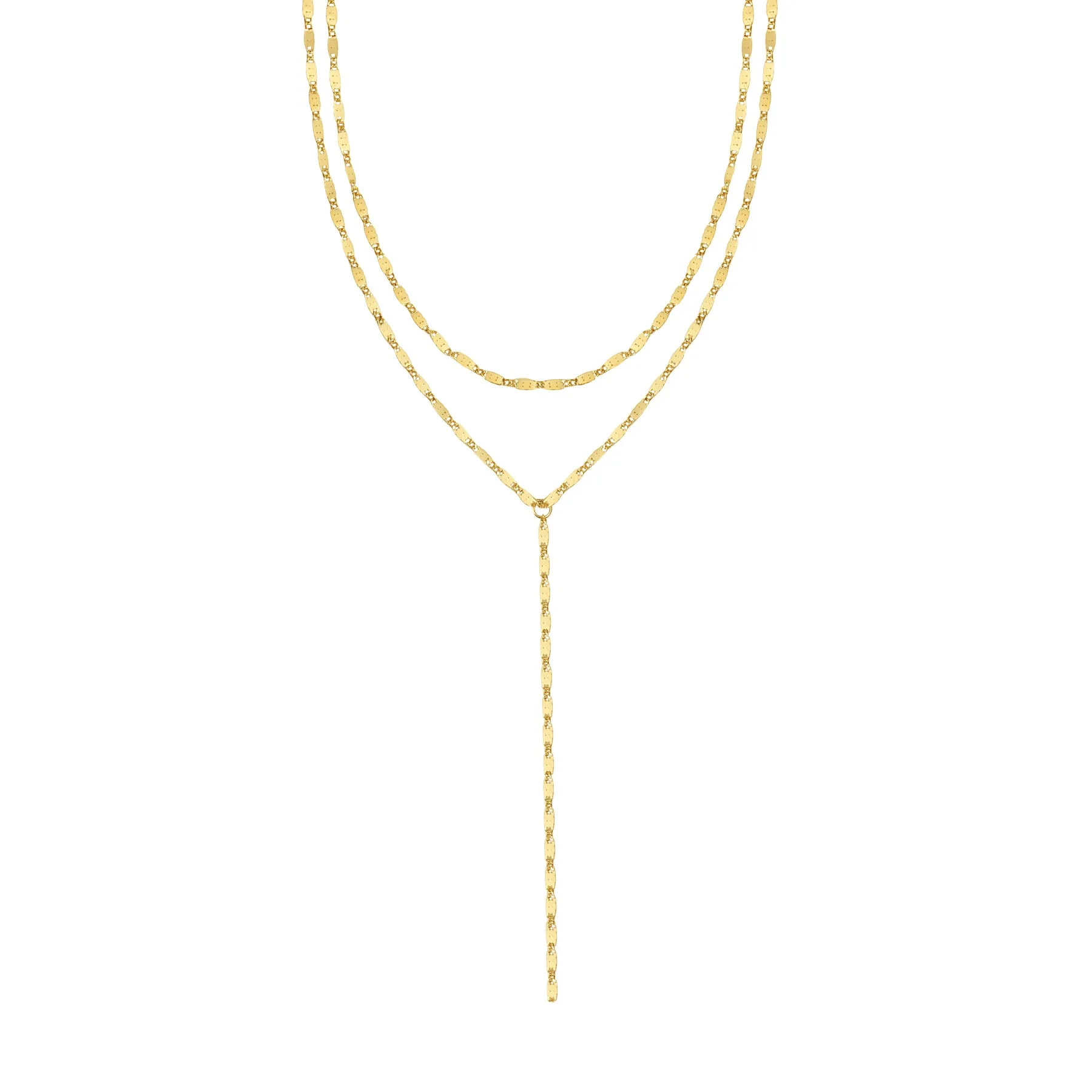 Layered Y Chain Necklace Waterproof