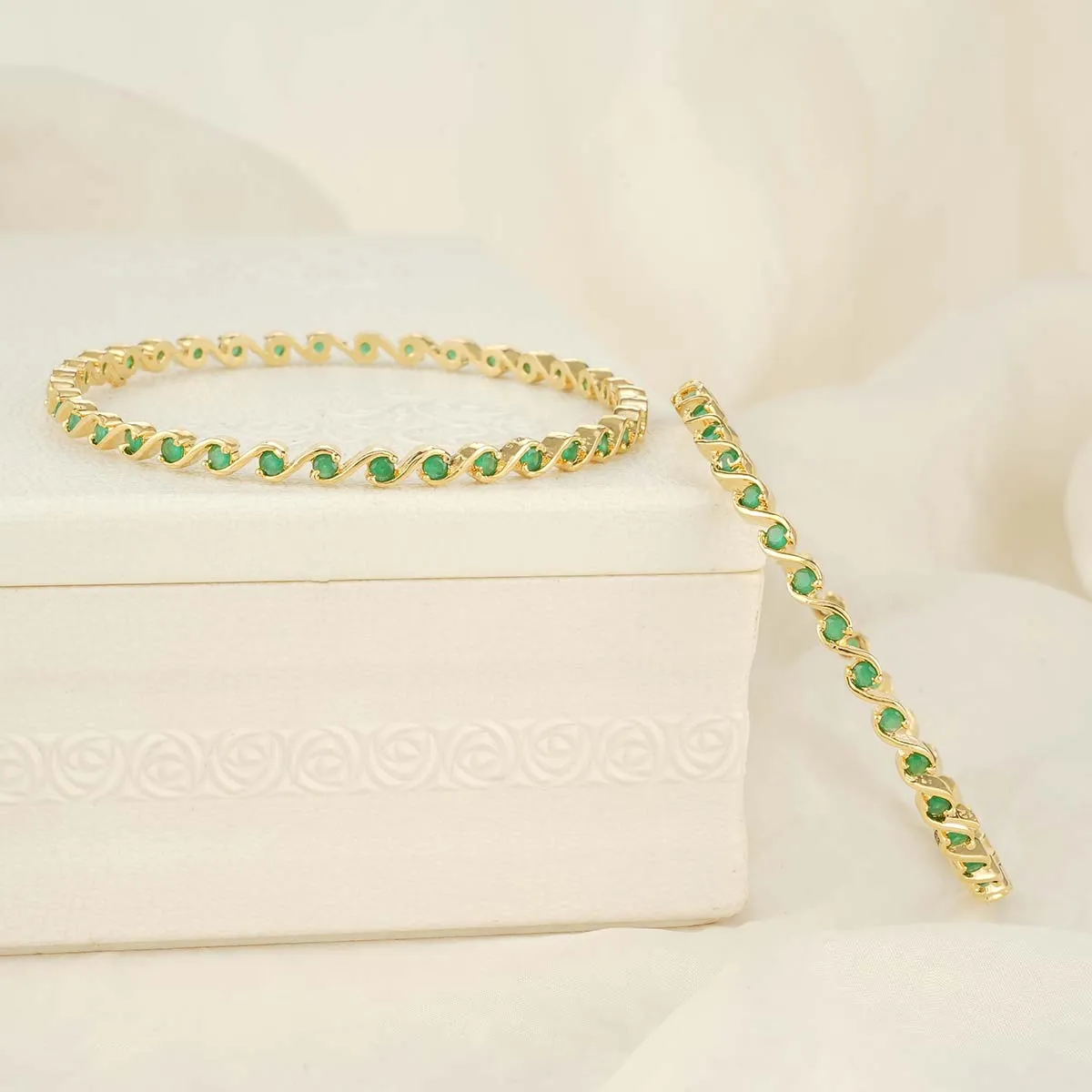 Leesha Stone Pair Bangles