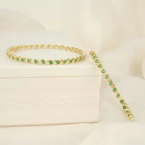 Leesha Stone Pair Bangles