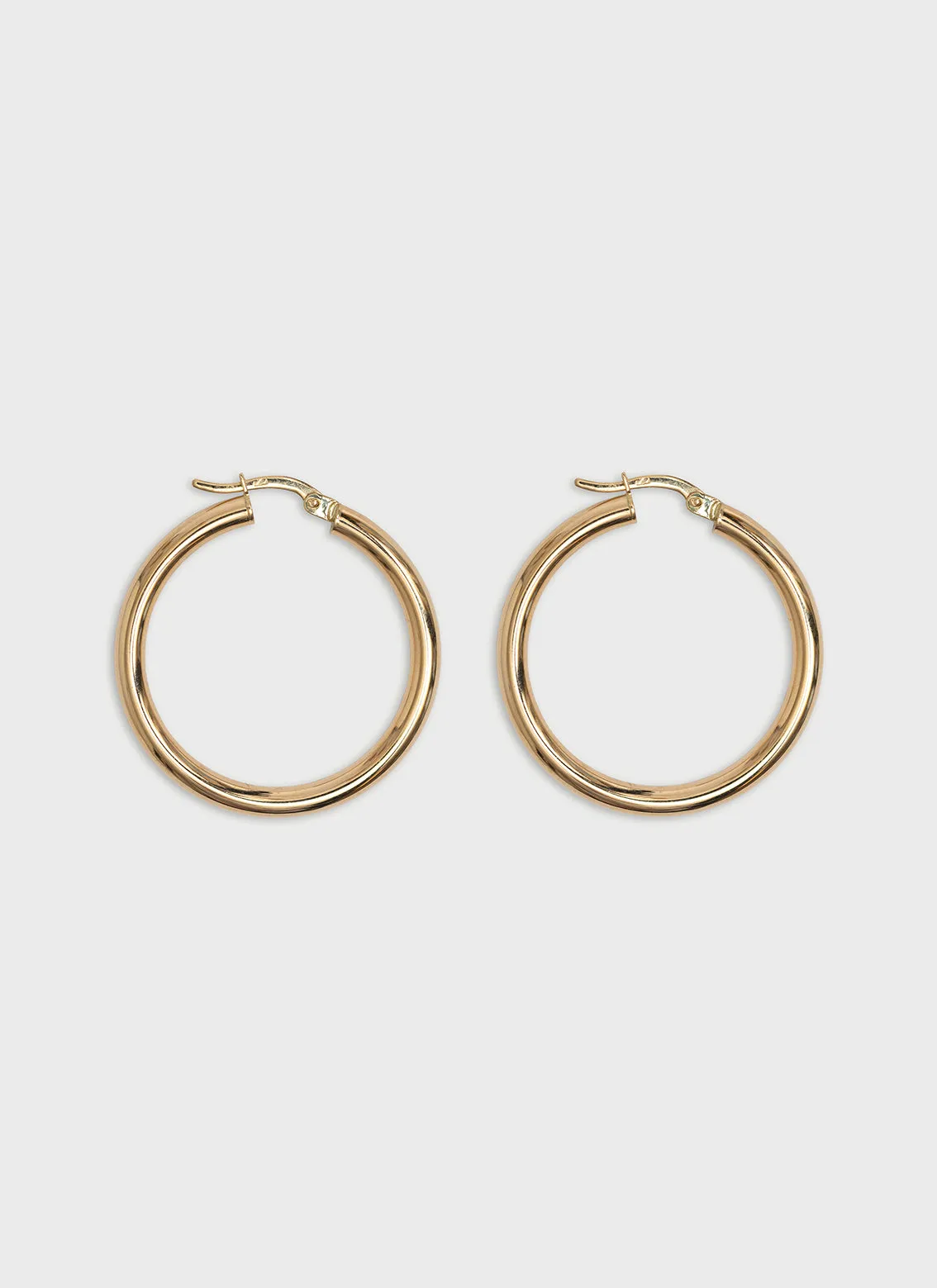 Logan hoop earrings 14k gold