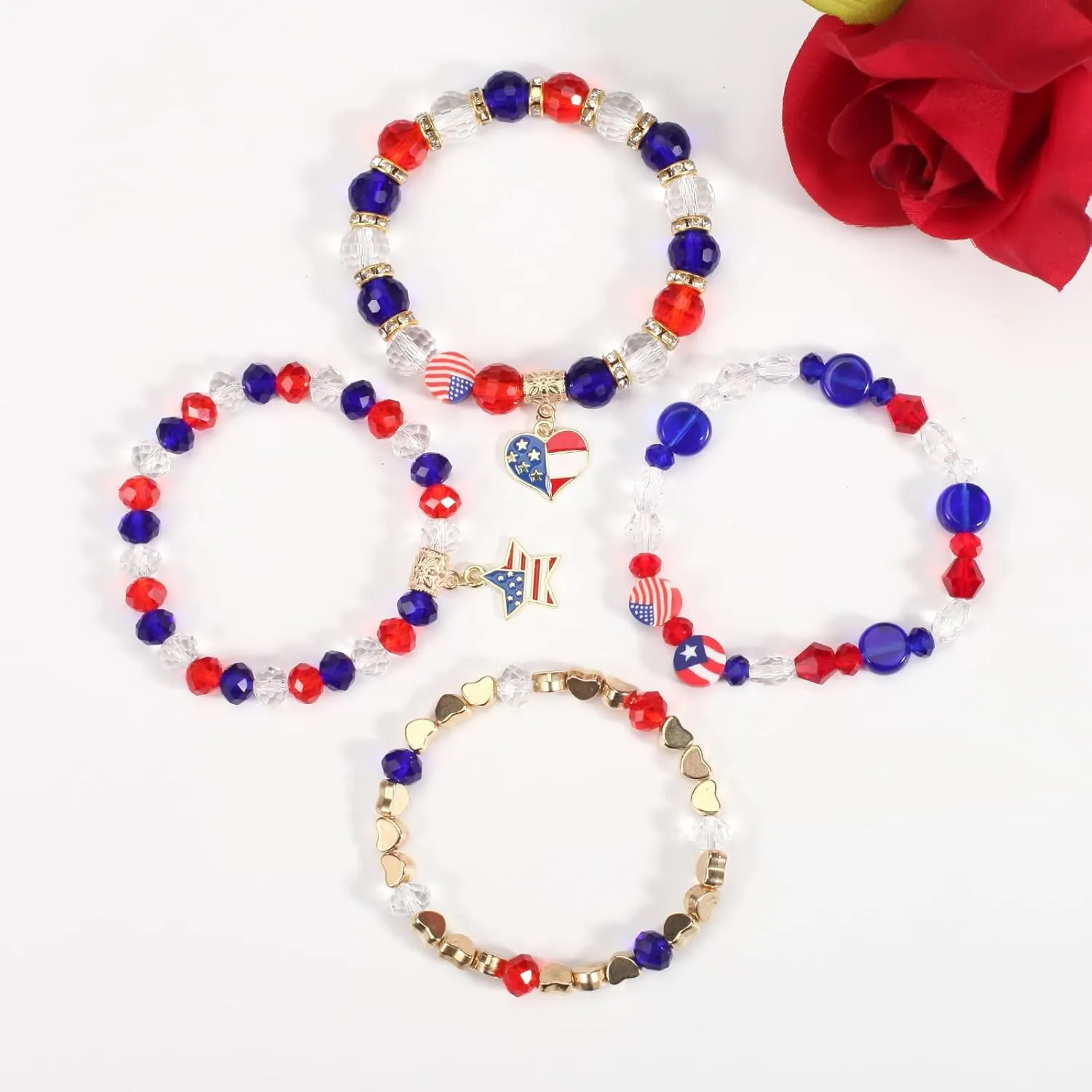 Lonext Halloween Bracelets Stackable Heishi Beaded Stretch Bracelets