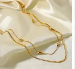 LOVCIA Gleaming Gold Empress Necklace - Elegant Fashion Jewelry for Women