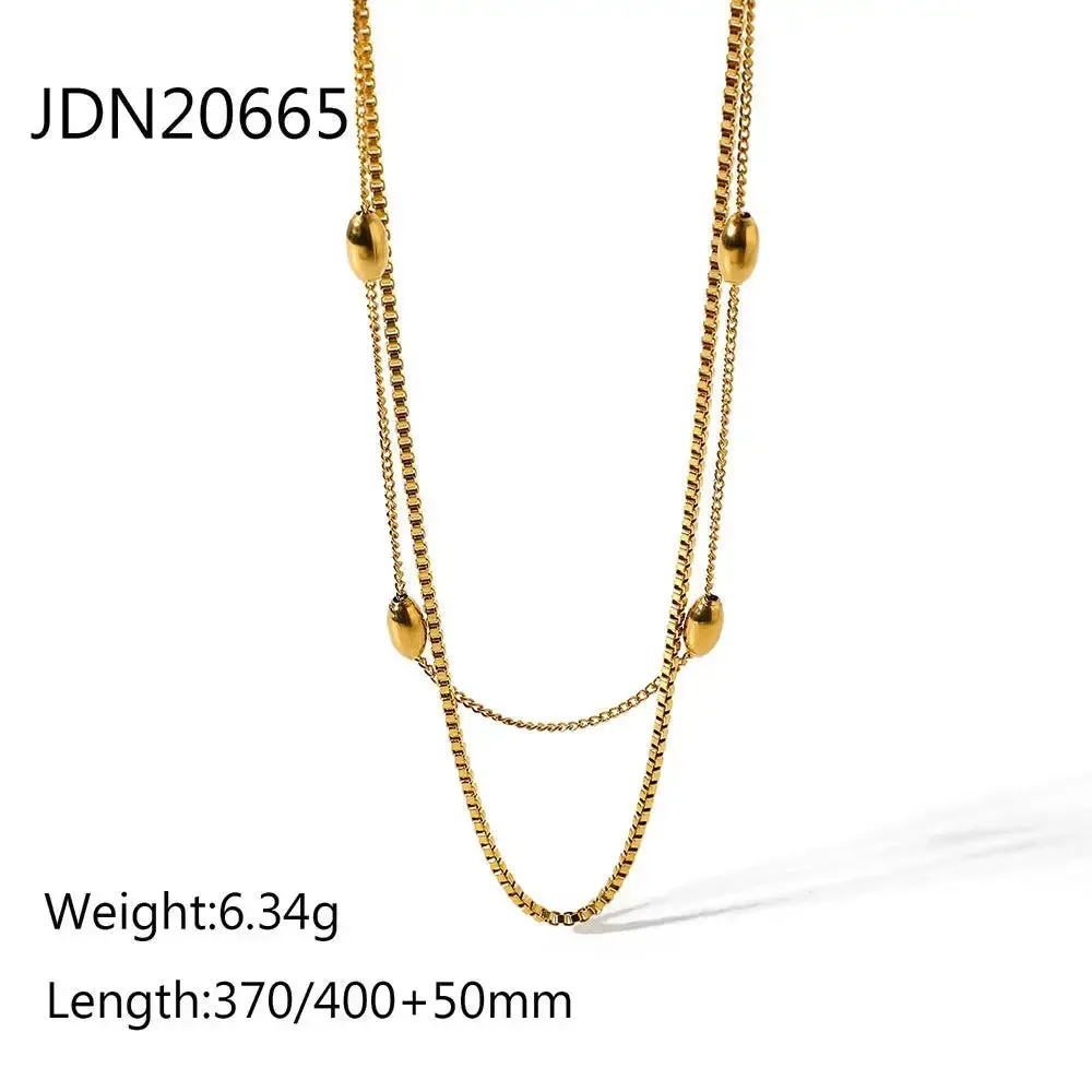 LOVCIA Gleaming Gold Empress Necklace - Elegant Fashion Jewelry for Women