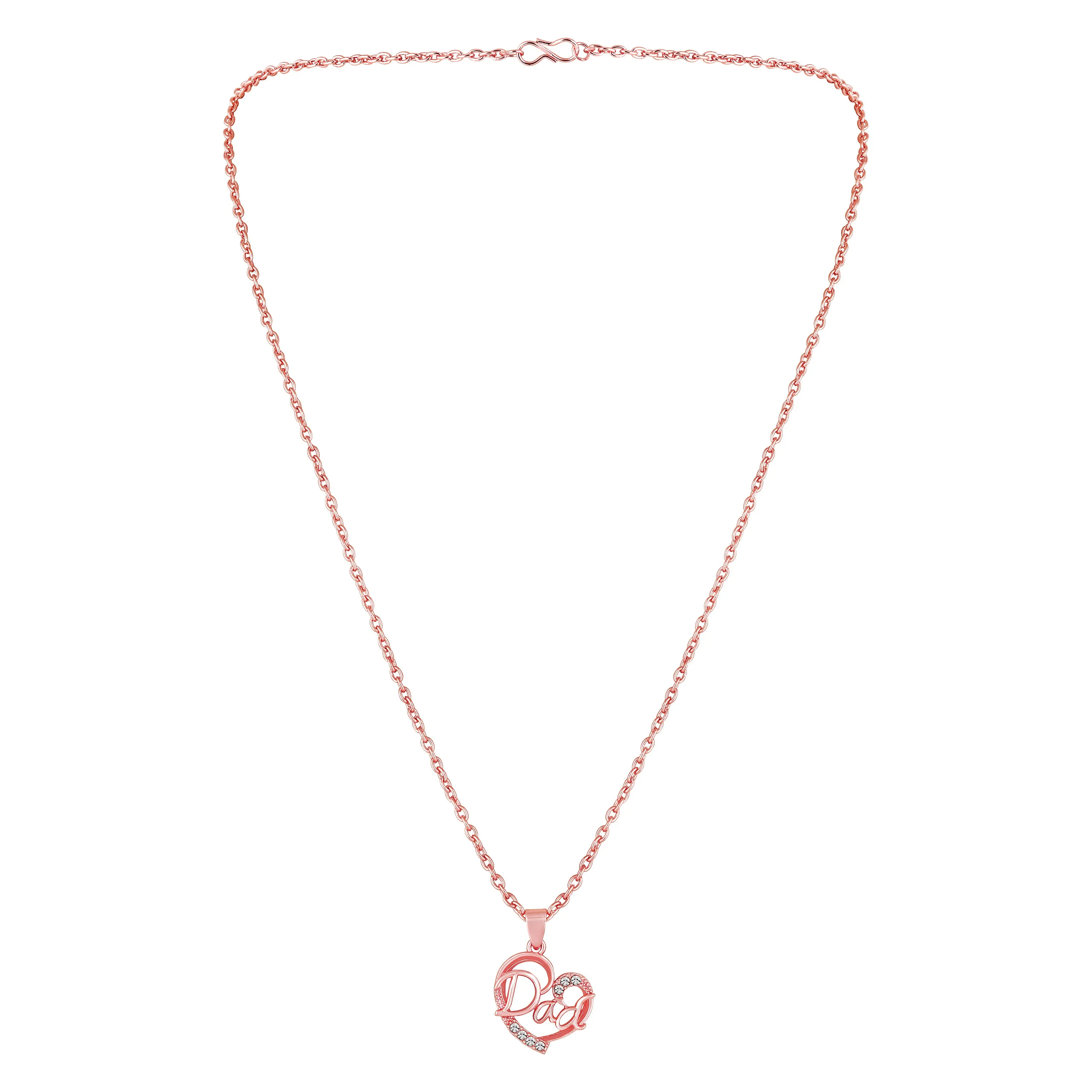 Love You Dad Heart Pendant