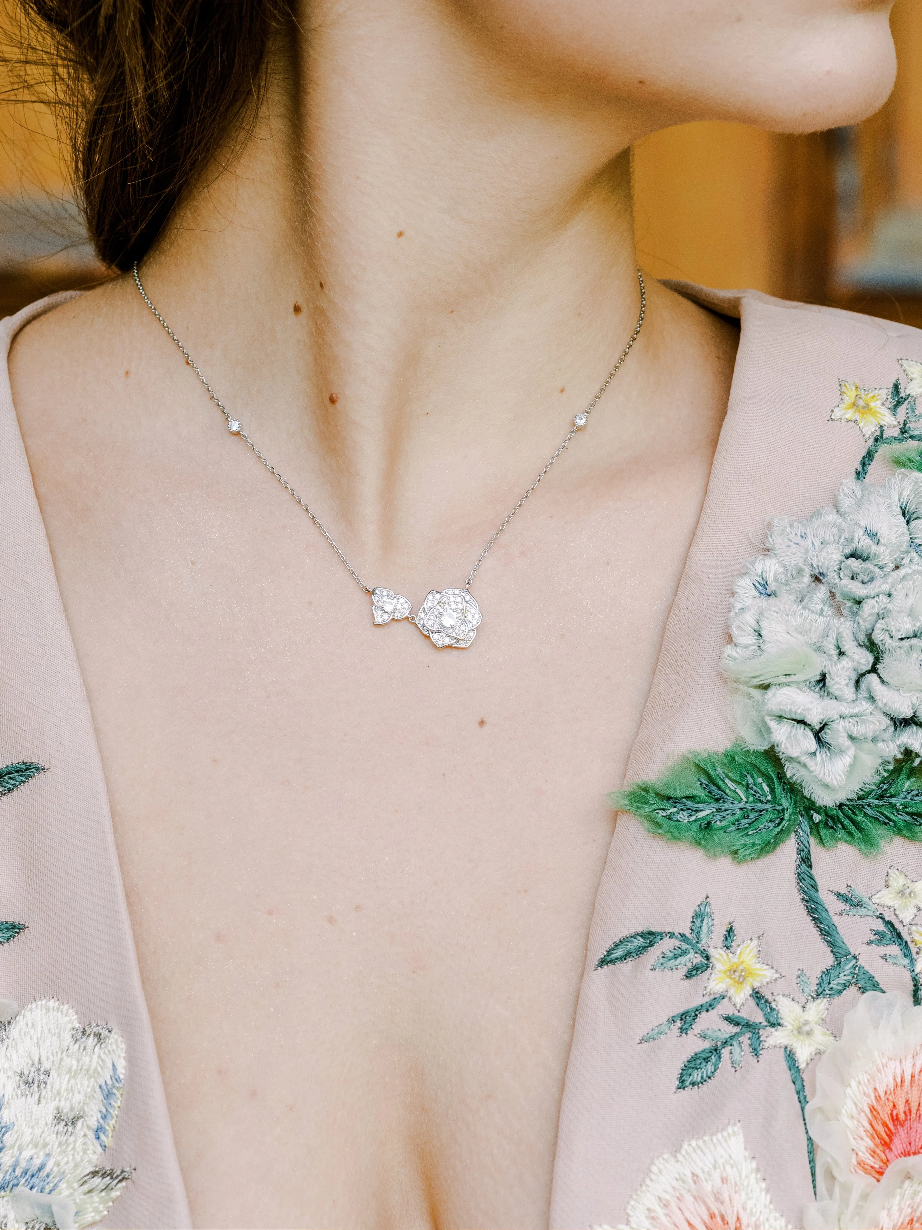 MAGNOLIA Simulated Diamond Necklace