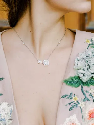MAGNOLIA Simulated Diamond Necklace