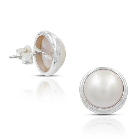 Midi Monaco Pearl Studs - 6mm (B49PR6)