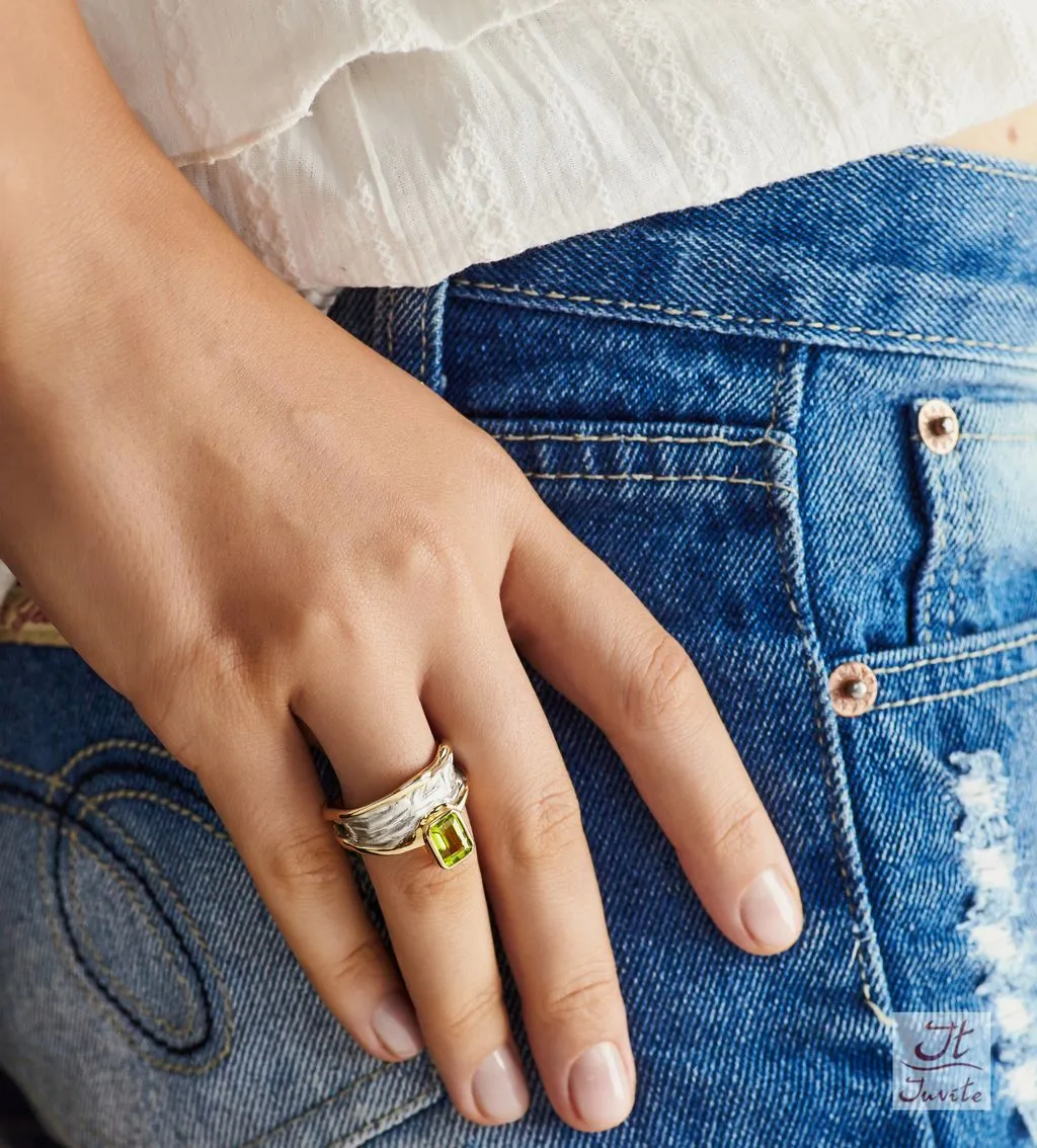 Mint Candle Sterling Silver Ring