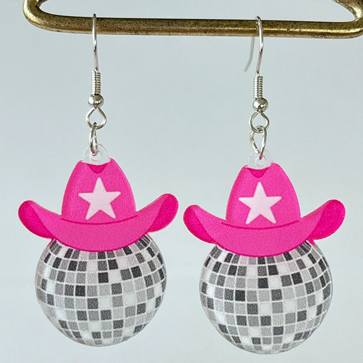 Modern Acrylic Geometric Dangle Earrings