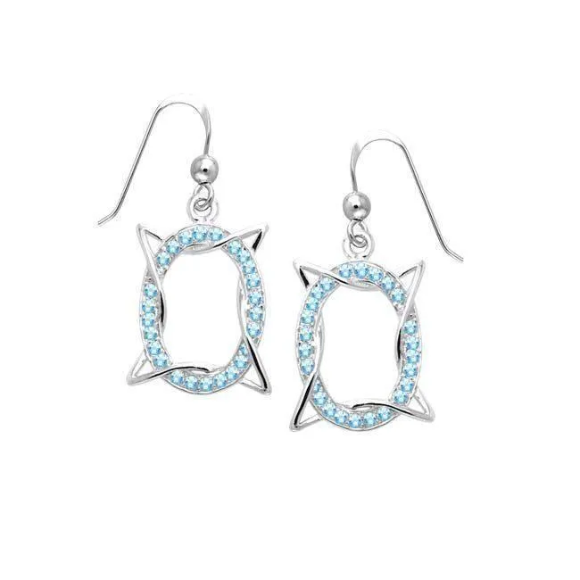 Modern Geometric Art Gemstone Earrings TER1195