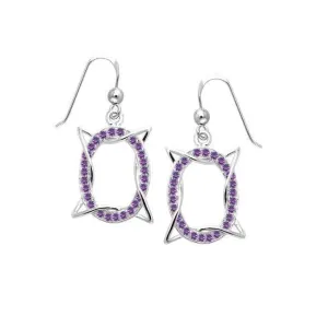 Modern Geometric Art Gemstone Earrings TER1195