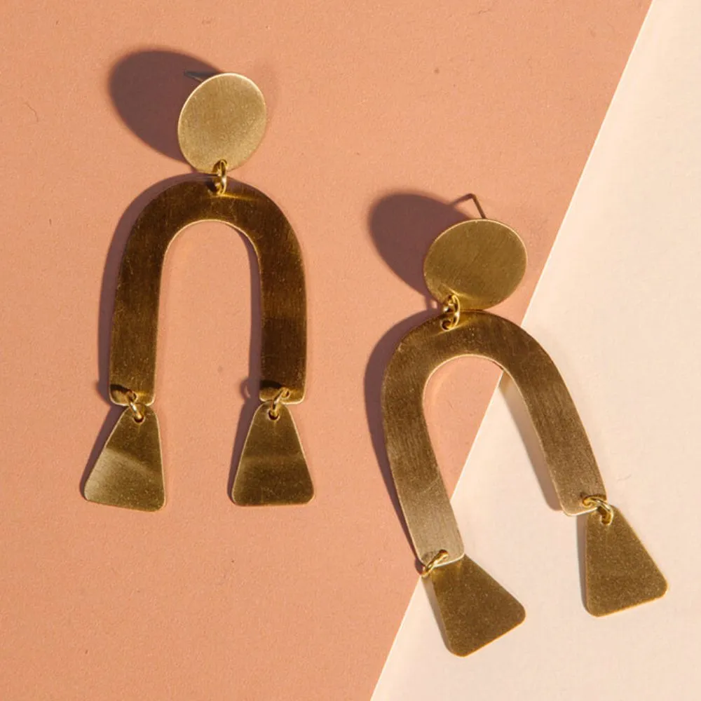 Modern Shapes Post Earrings
