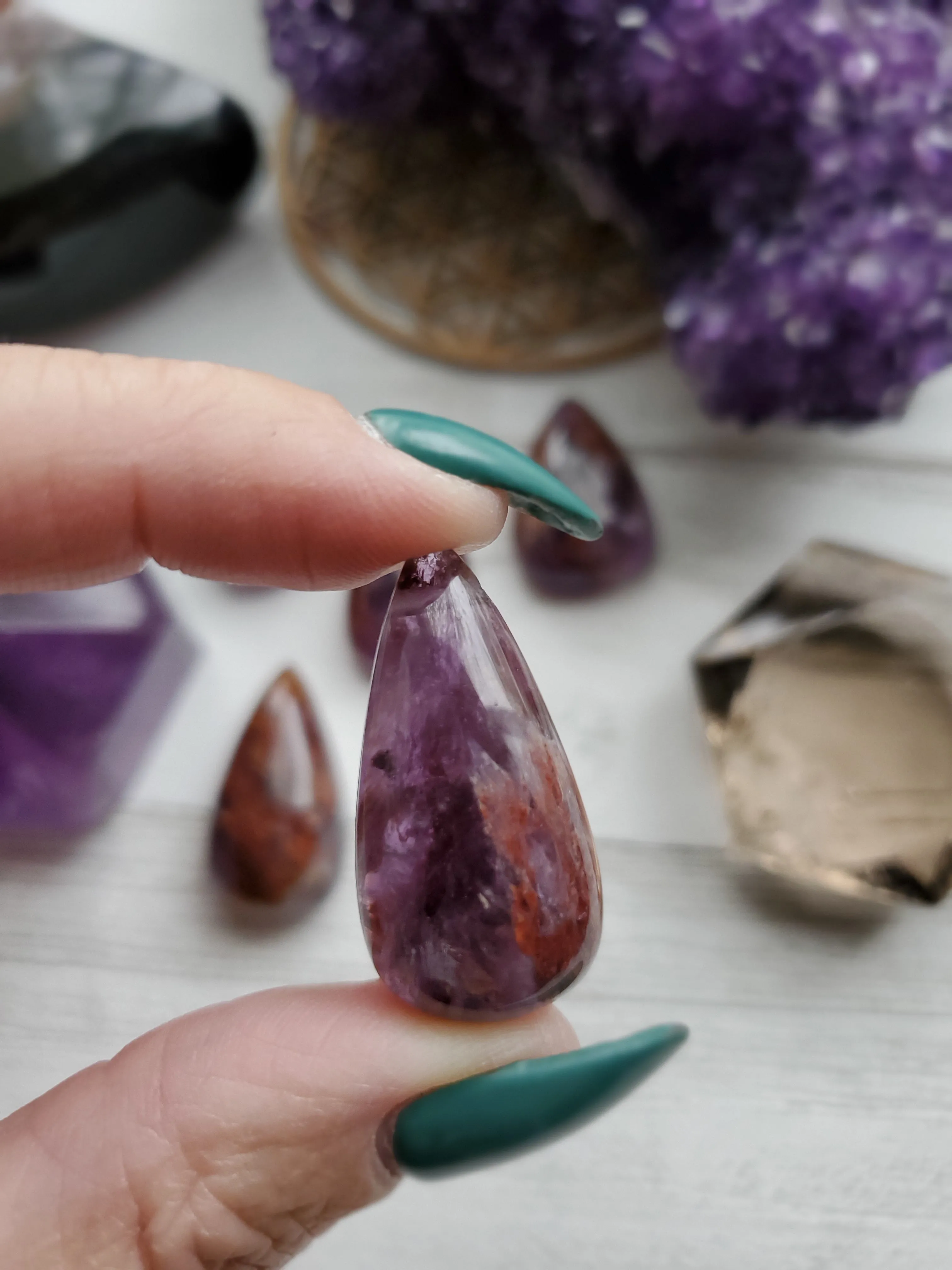 Natural Super 7 Melody Stone Crystal Pendants