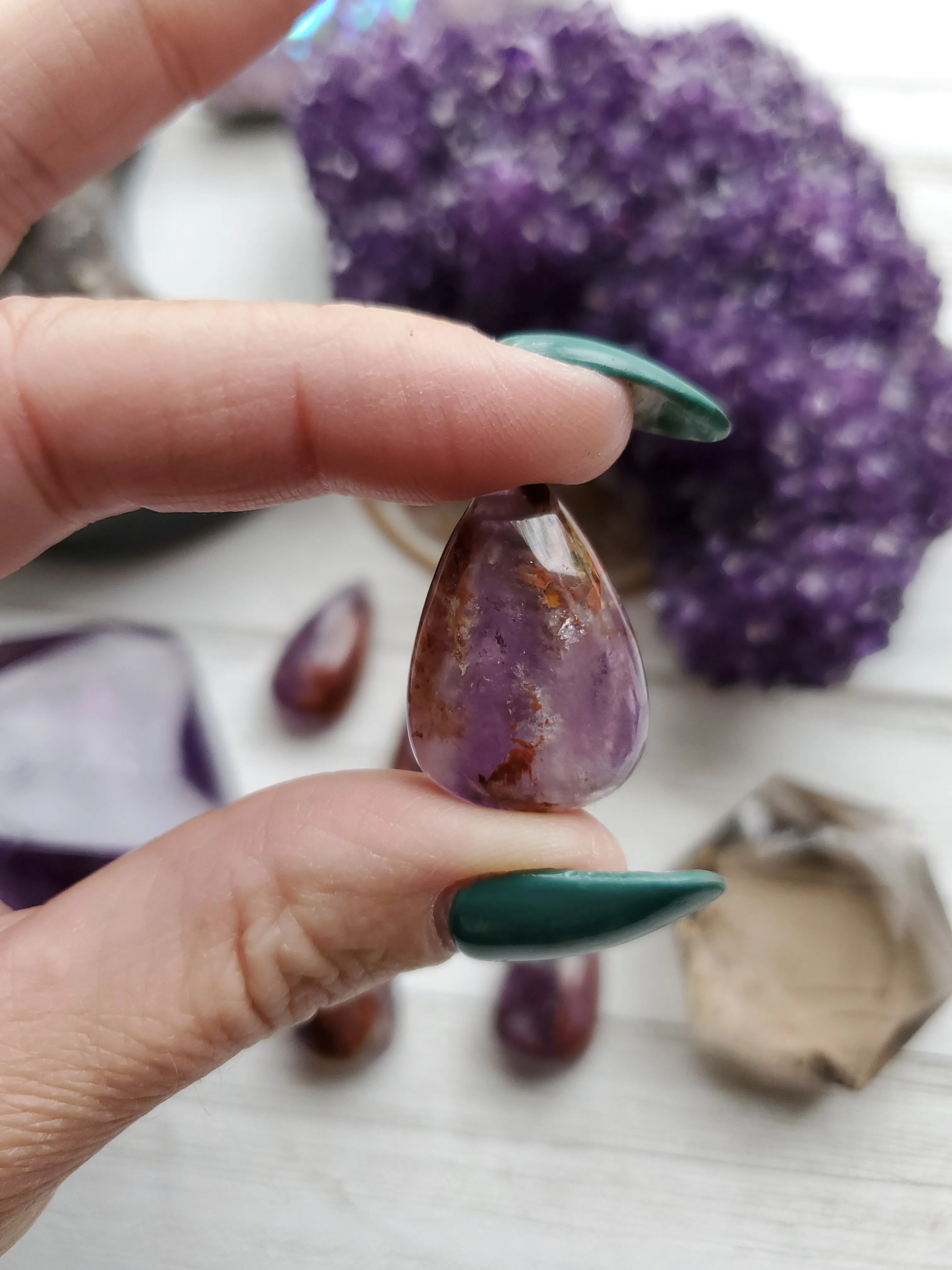 Natural Super 7 Melody Stone Crystal Pendants