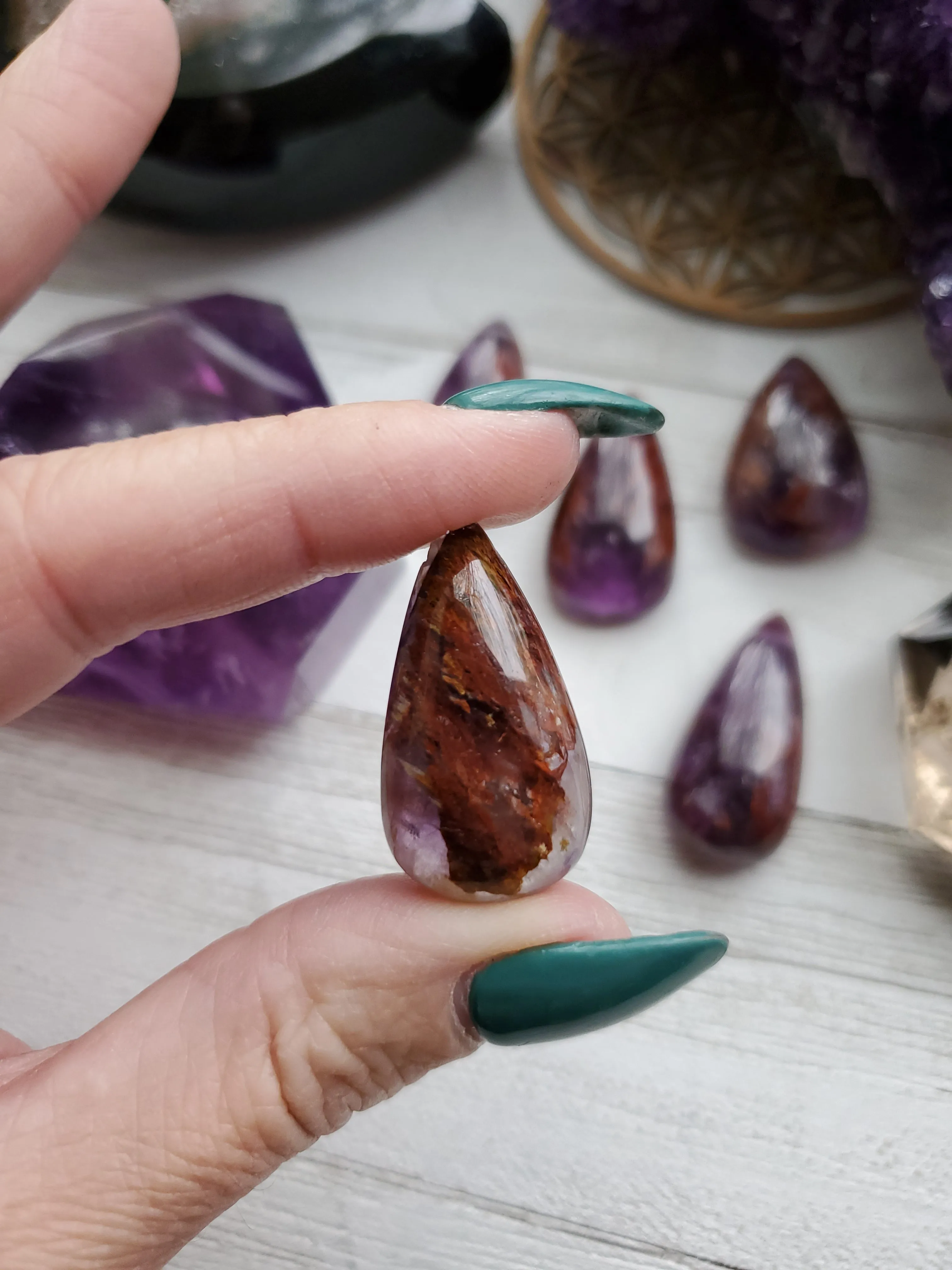 Natural Super 7 Melody Stone Crystal Pendants
