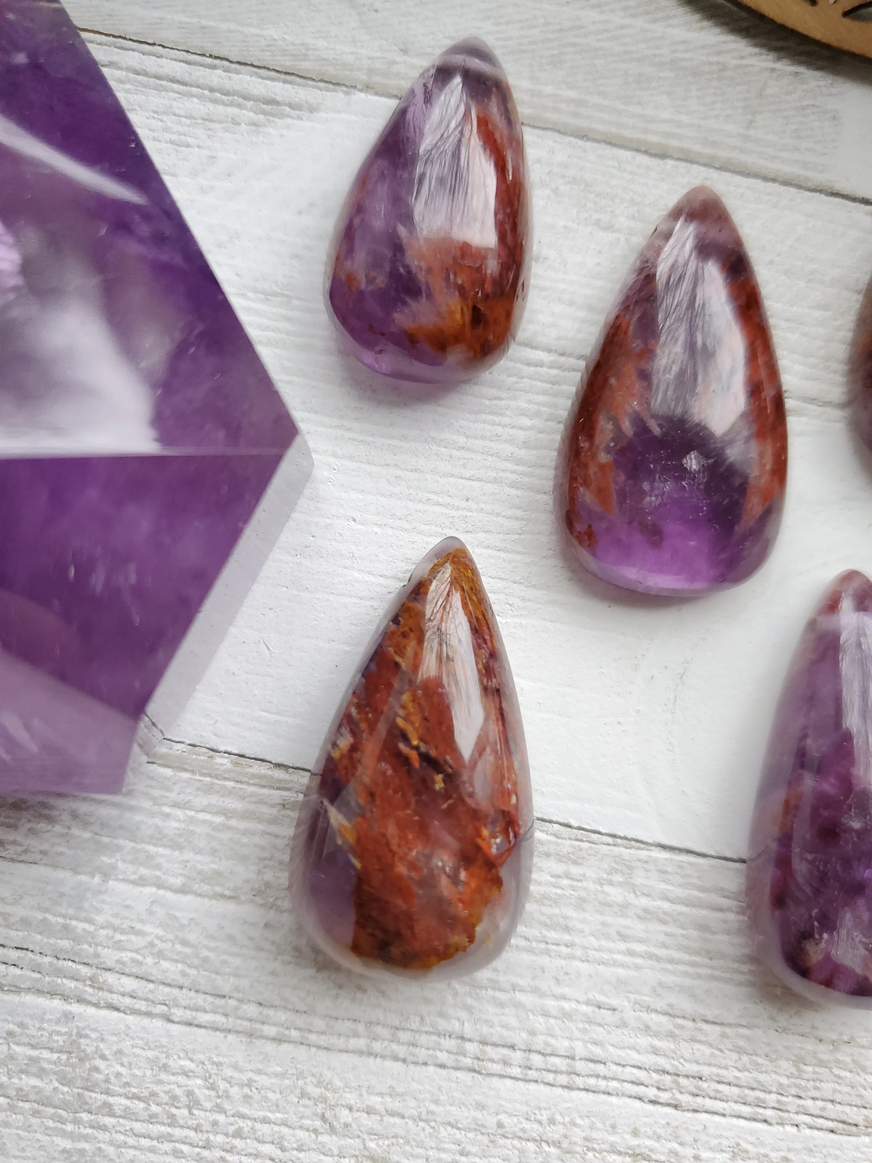 Natural Super 7 Melody Stone Crystal Pendants