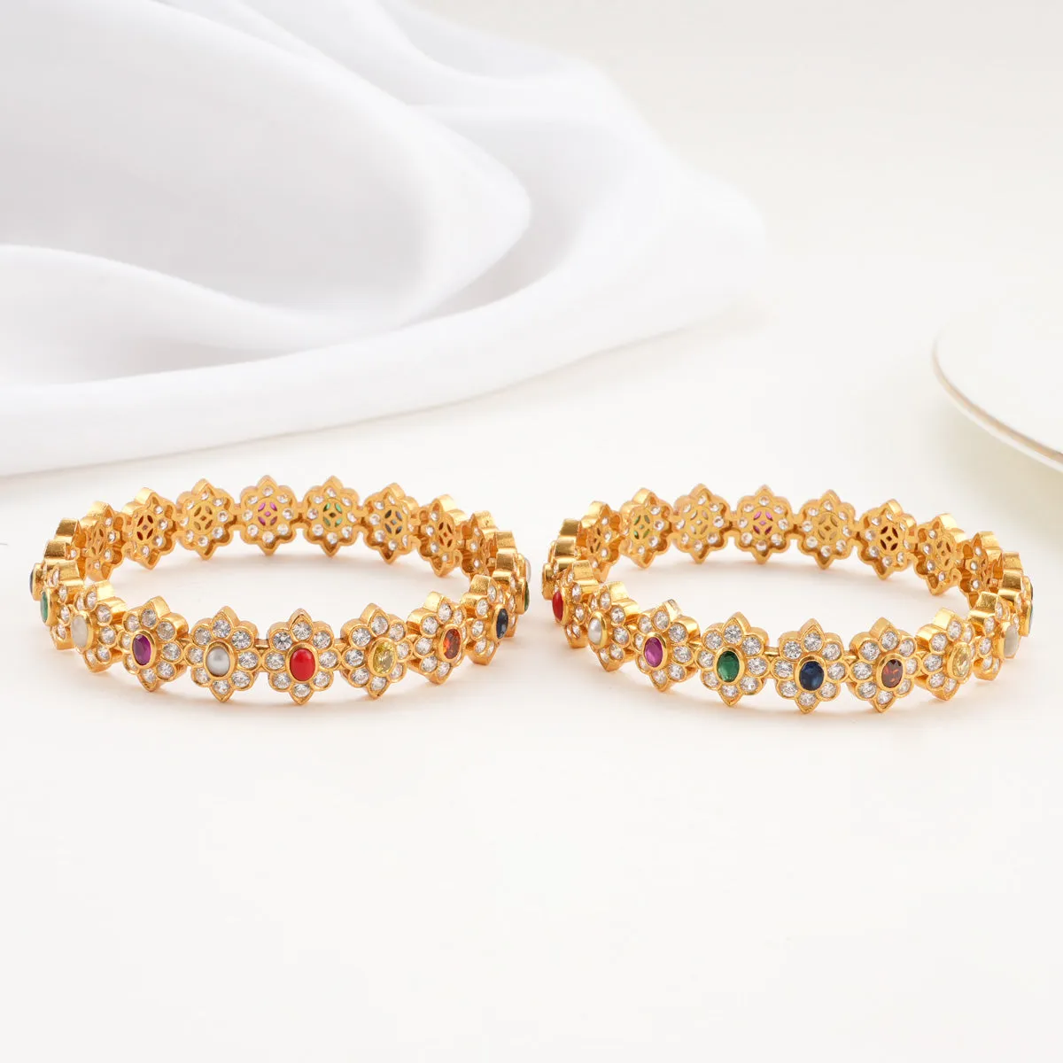 Nithisha Stone Pair Bangle