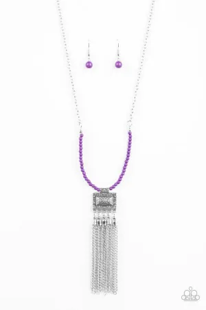 Paparazzi Necklace ~ Mayan Masquerade - Purple
