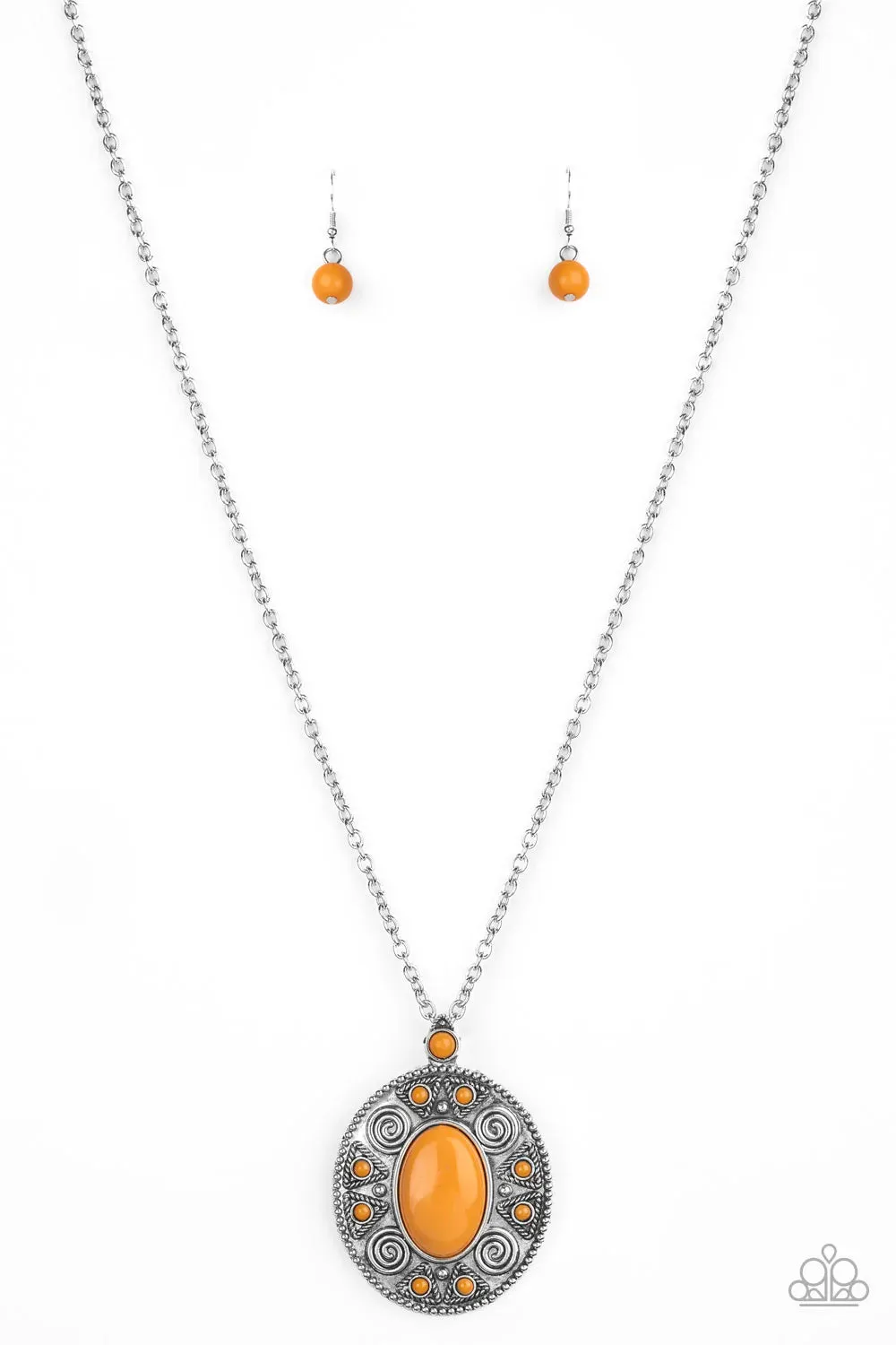 Paparazzi Necklace ~ Sunset Sensation - Orange