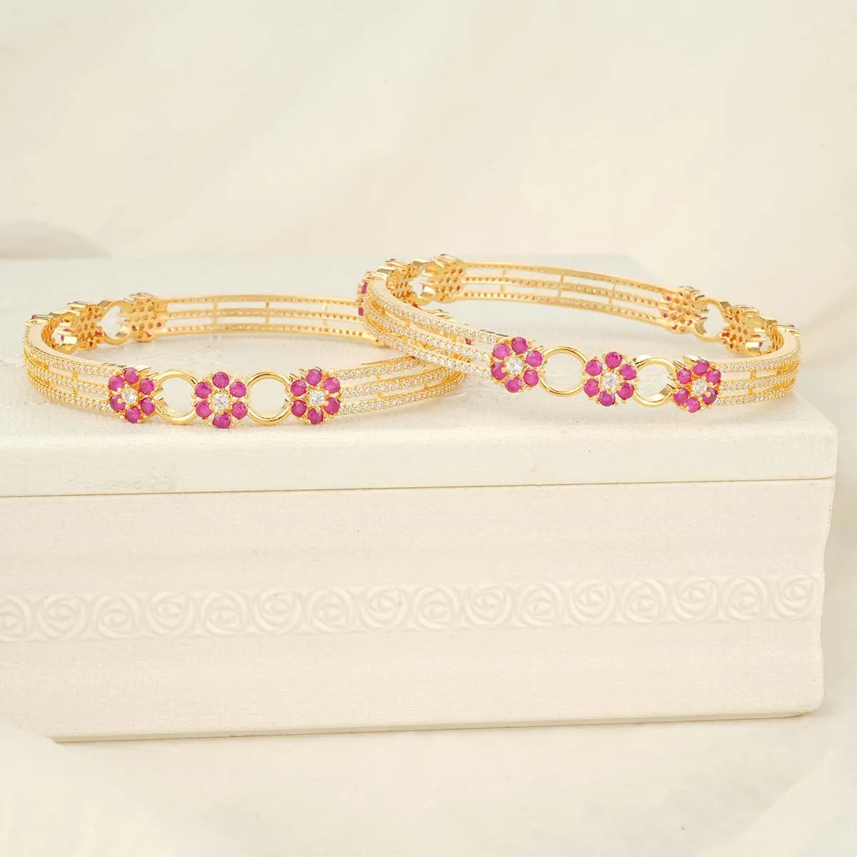 Pavisha Stone Pair Bangles