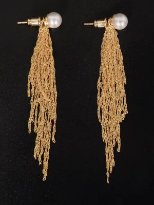 Pearl Chain Earrings