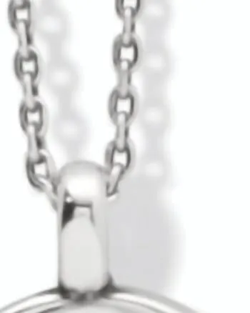 Pebble Round Reversible Petite Necklace in Silver | Silver