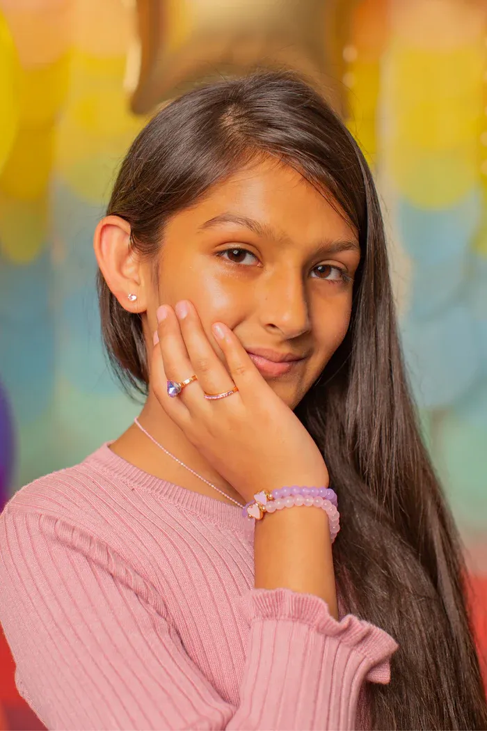 Precious Purple 2 pc Ring Set