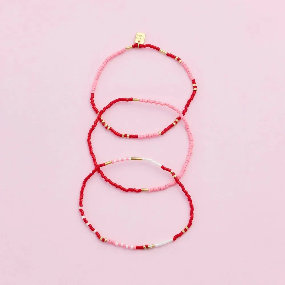 Pura Vida Be Mine Stretch Bracelet Set